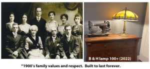 Slag glass lamps and bases for sale