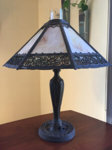 Slag glass lamp for sale